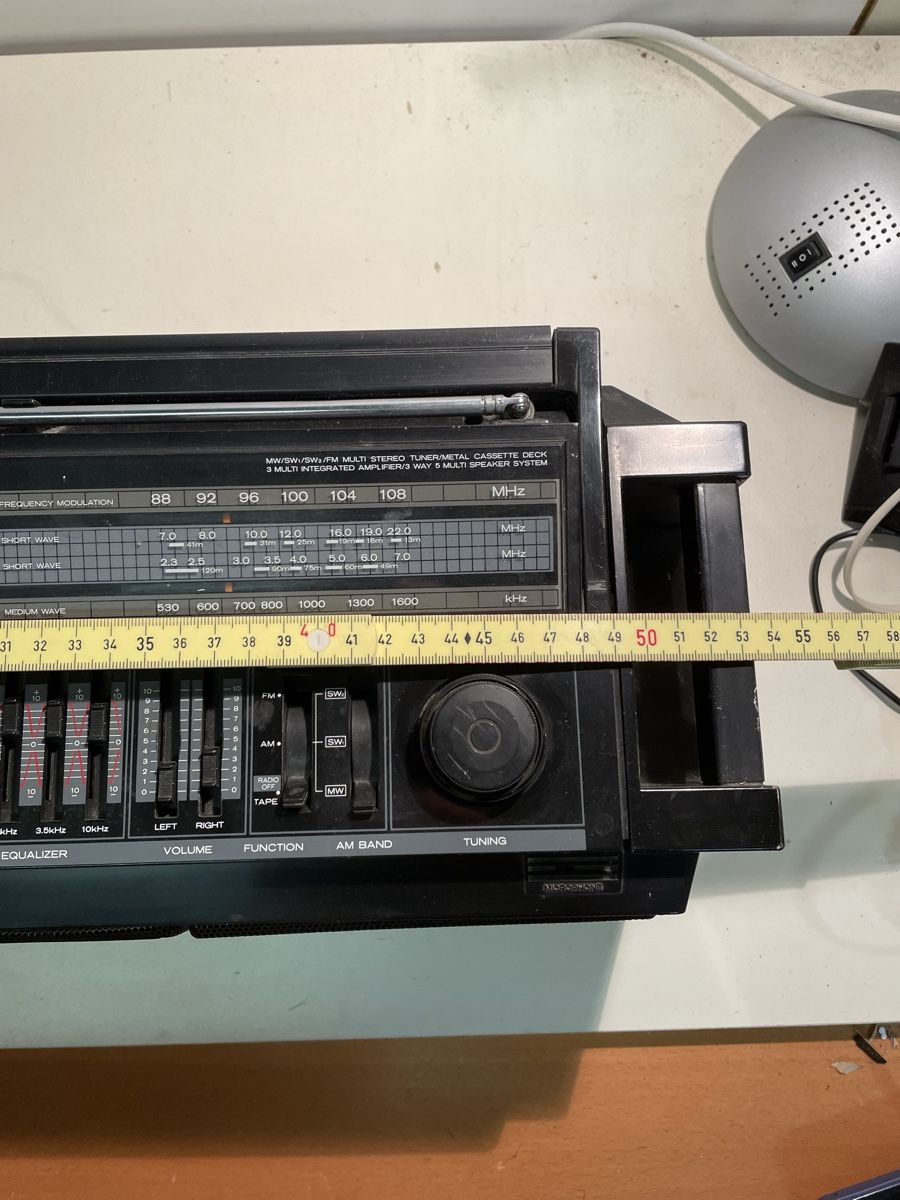 BOOMBOX GHETTOBLASTER RADIO Cassette Hitachi Trk-8600E Japan EUR 200,00