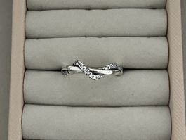 Original Pandora Funkelnde Verschlungene Welle Ring - RRP 75
