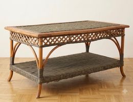 Table basse on osier Grange 