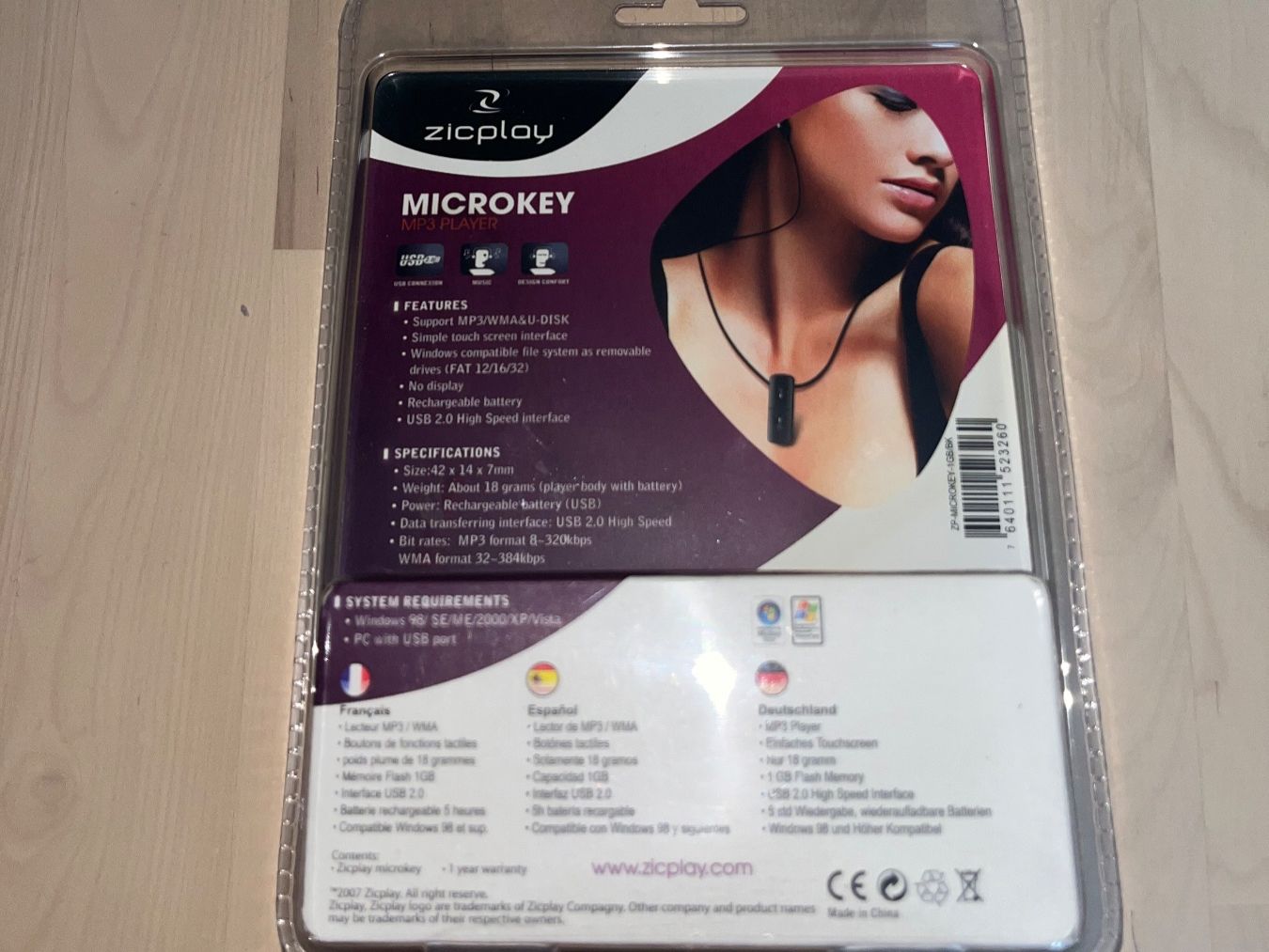 Lettore multimediale portatile: MP3 Player - Microkey 1GB – Nuovo e nell'imballaggio originale da Givrins venduto da Nicolux01 1