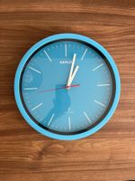 Wanduhr von Maul, 30.5cm Blau rund