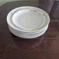 Vintage MCM Hutchenreuther Tavola Leonard, 6 Porzellanteller