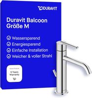Duravit Balcoon M Waschtischarmatur Chrom FreshStart