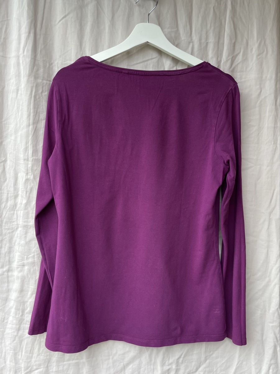 C&A T-shirt: Langarmshirt in violett – Usato da Horw venduto da r.jokiel 1