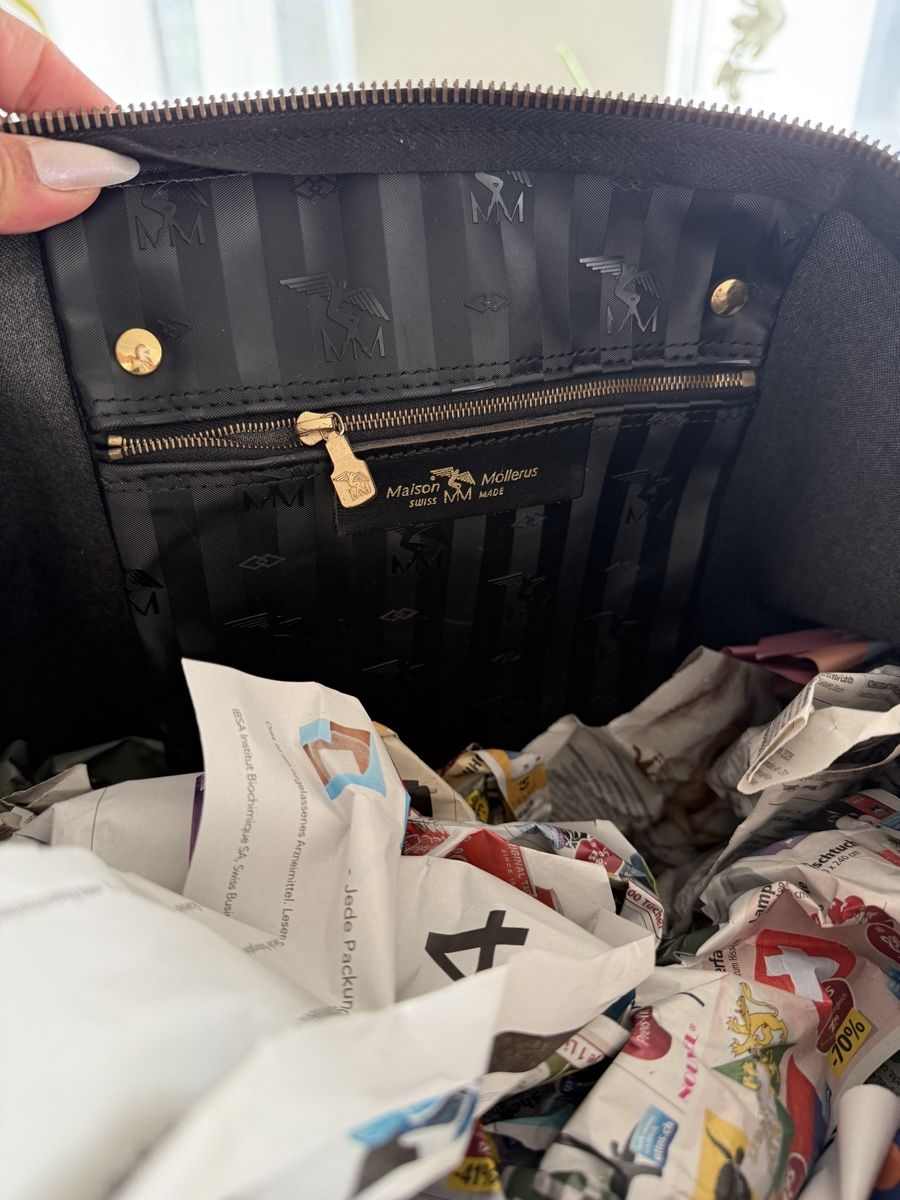 Maison Mollerus Borse: Maison Mollerus Reisetasche, Schwarz, Gross – Usato da Niederwangen BE venduto da naniina 7