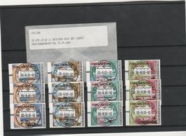 15-18 12 Stück Orts-ATM  mit ET-Vollstempel