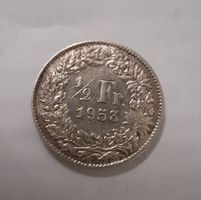 1/2 Franken Silber 1953