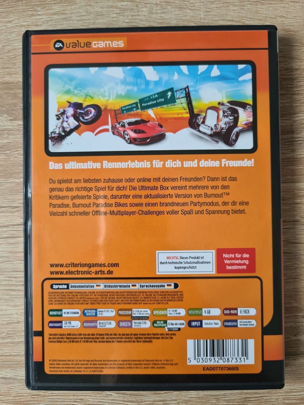 Giochi: Burnout Paradise - The Ultimate Box - PC – Usato da Carouge GE venduto da Franllo 1