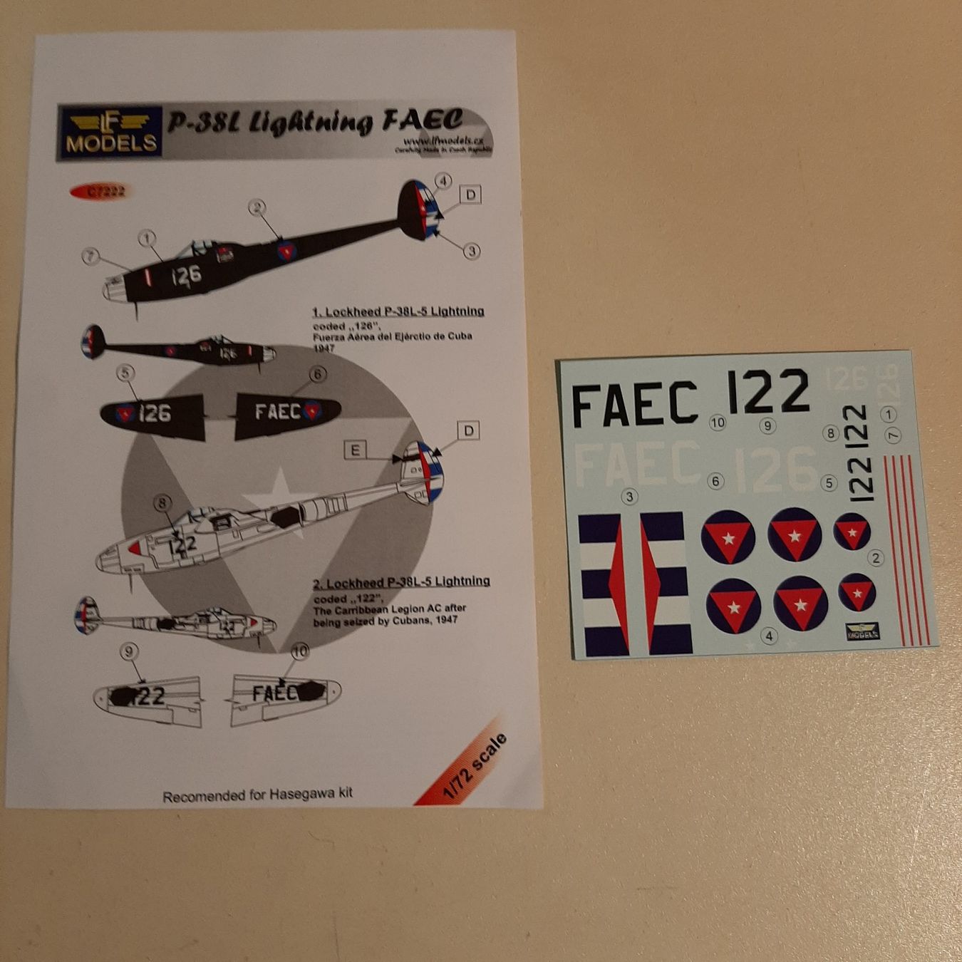 Lockheed Modellbausätze & Standmodelle: 3642 ... Lockheed P-38 J Lightning ... Dragon 5018 + Decal – Neu (gemäss Beschreibung) aus Bonstetten von Benibanny59 3