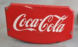 Vintage CocaCola Emailleschild 90x60 Rarität!
