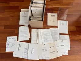 Sammlung orig, SBB Bahnhöfe Pläne Sicherungsanlagen etc 10kg