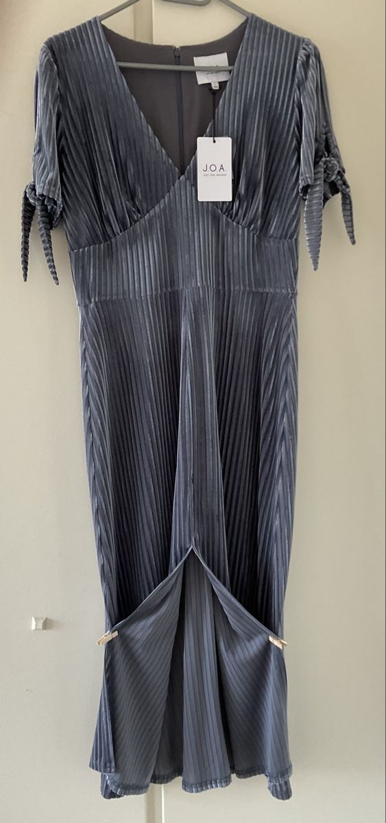 Vestiti: J.O.A. Robe de velours gris perle neuve - taille S – Nuovo e nell'imballaggio originale da Corseaux venduto da Mililaforet75 4