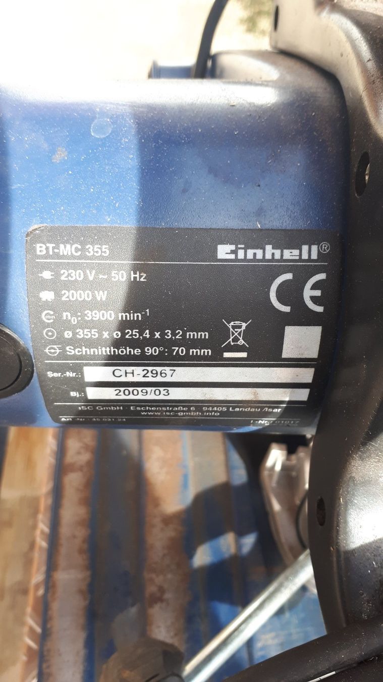 Einhell Seghe: Metallkreissäge – Usato da Menzberg venduto da elm_q9ff 2