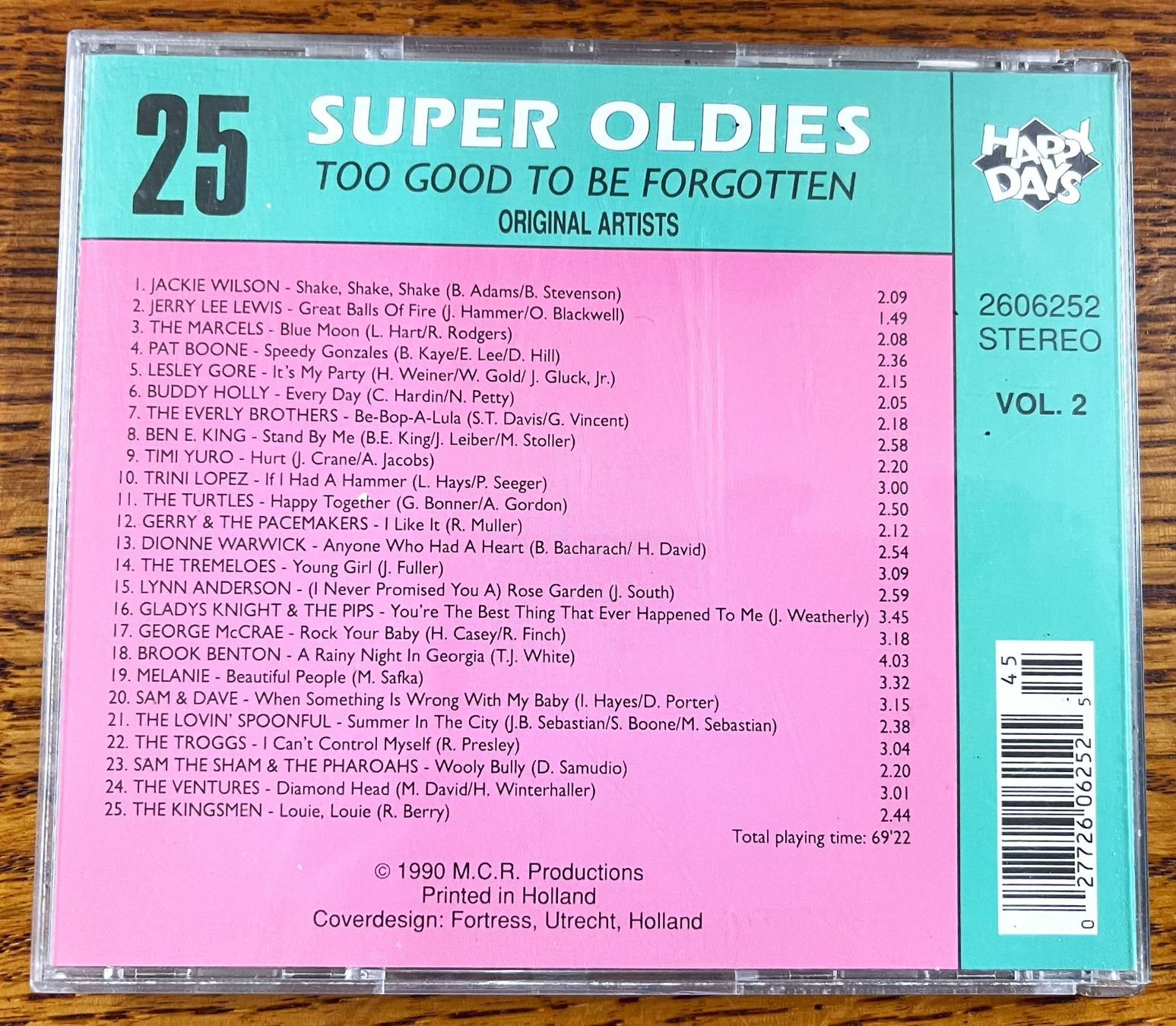 CD: SUPER OLDIES ORIGINAL ARTISTS - VOL 2 - CD – Usato da Oftringen venduto da Vucki 1