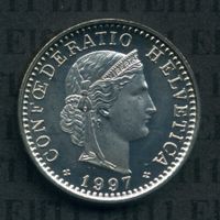 CHF___0.20 1997 stgl * nigelnagelneu! 20 Rappen