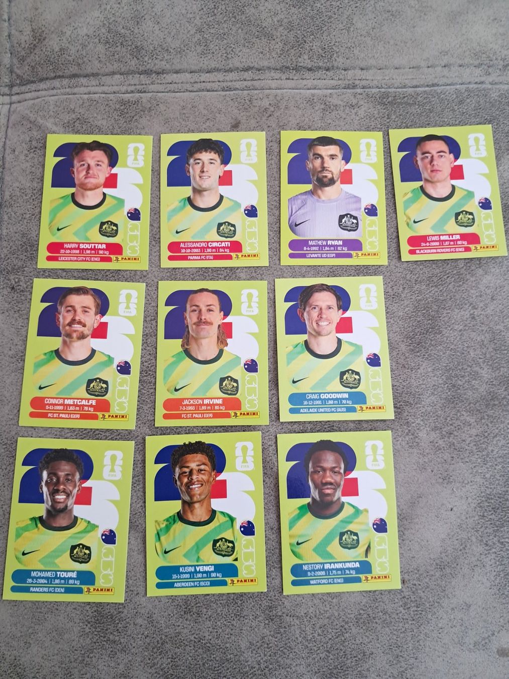 Panini Sammelbilder & Trading cards: 10 x Paninisticker 2026 / Australien – Neu (gemäss Beschreibung) aus Weinfelden von Da-ryn01