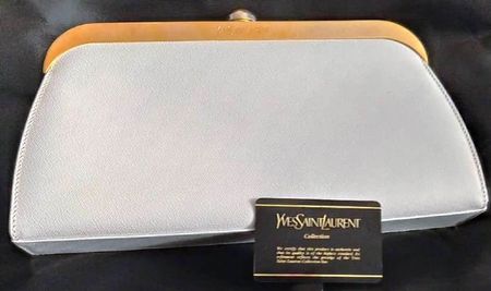 Tasche / Clutch mit Magnetverschluss -Yves Saint Laurent -