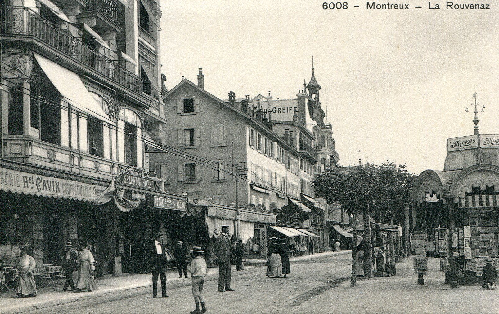 Ansichtskarten: Montreux - La Rouvenaz – Gebraucht aus Les Avants von Jaman7