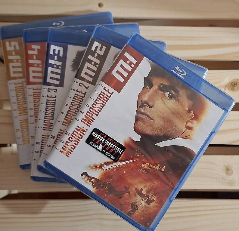 Tutti i DVDs: Blue-Ray Mission Impossible 1-5  – Nuovo e nell'imballaggio originale da Root venduto da 123.aless