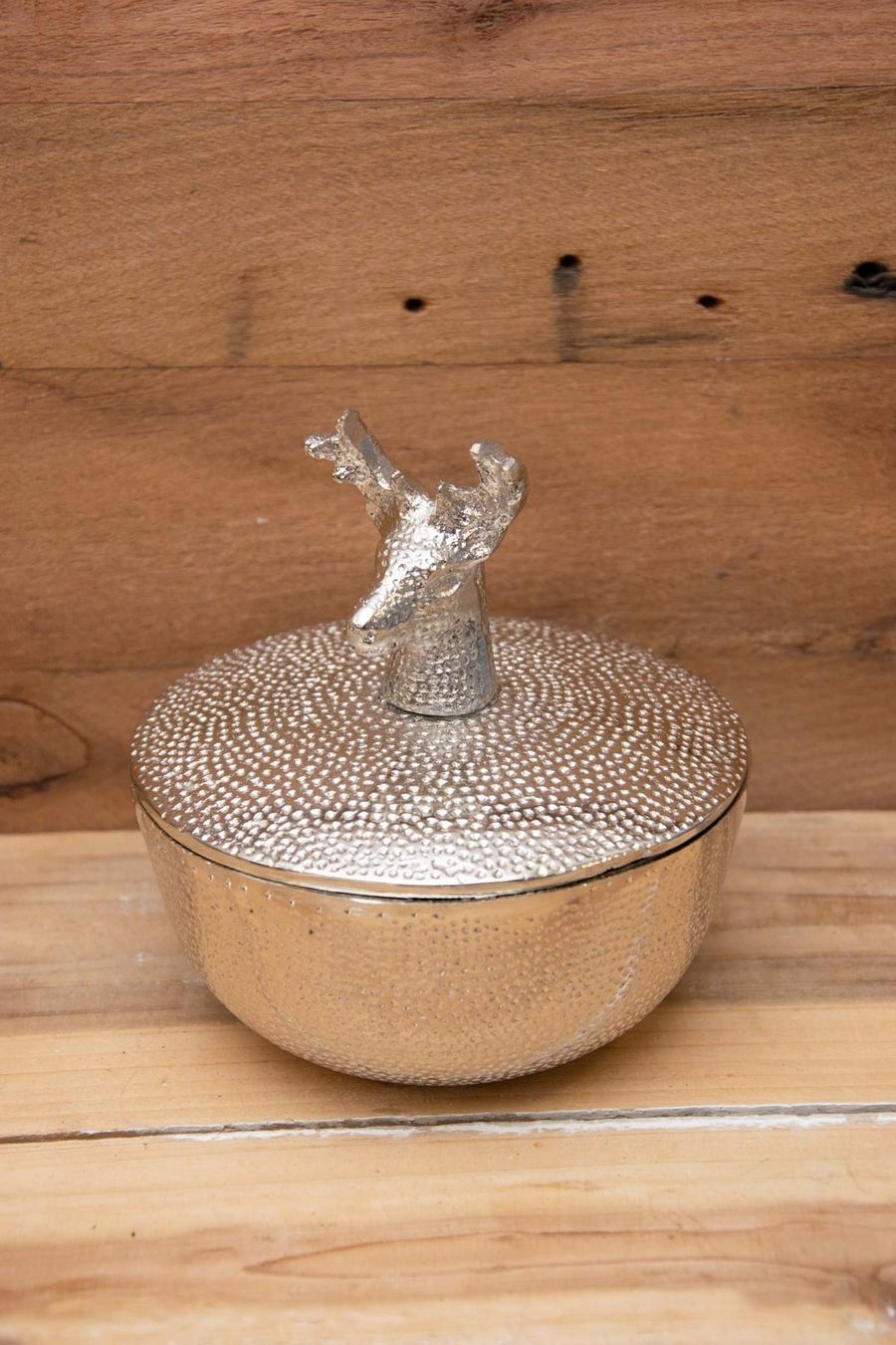Tutte le decorazioni: Dose aus Aluminium, Hirsch - Knauf – Nuovo e nell'imballaggio originale da Unterentfelden venduto da mag-images