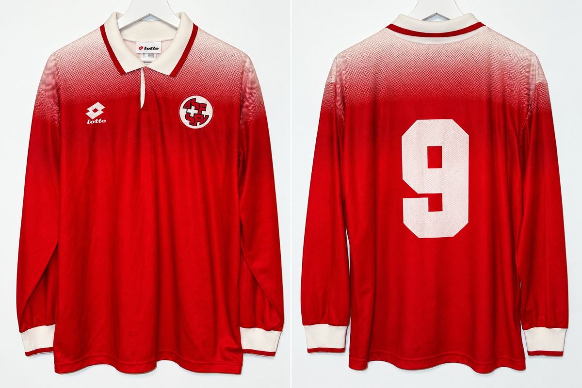 Schweizer Nati Canottiere & Pantaloni: Suisse MatchWorn 1996 – Usato da Monthey venduto da Daytona90