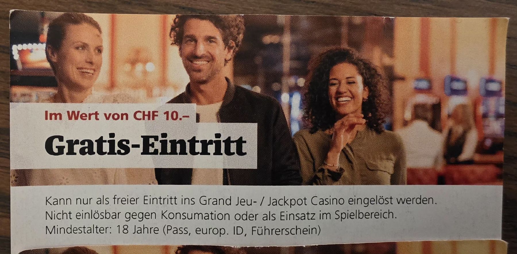 Buoni: Eintritt Grand Casino Luzern – Nuovo e nell'imballaggio originale da Luzern venduto da luzri