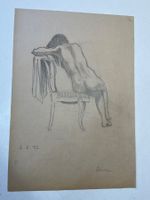 Sitzender weiblicher Akt von ERNST BECHSTEIN 1952 (ID B5916)