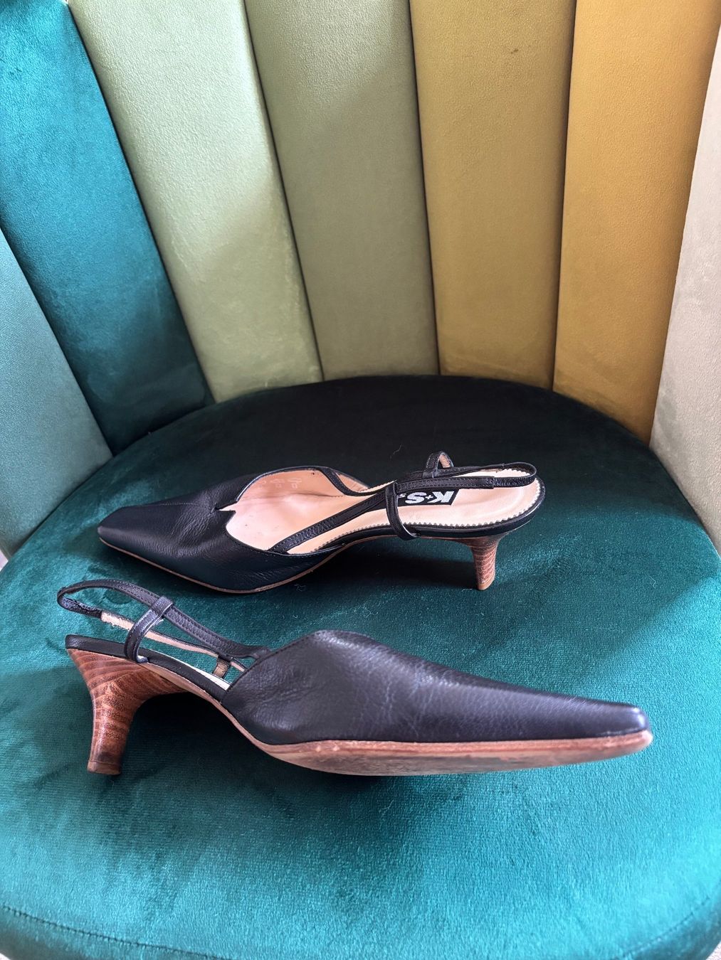 Herrenschuhe: Pumps schwarz Leder Grösse 41 Slingback – Gebraucht aus Burg im Leimental von nat_5sxq 3