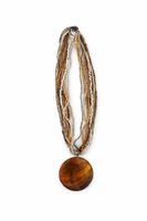 Kette Braun Gold mit Anhänger