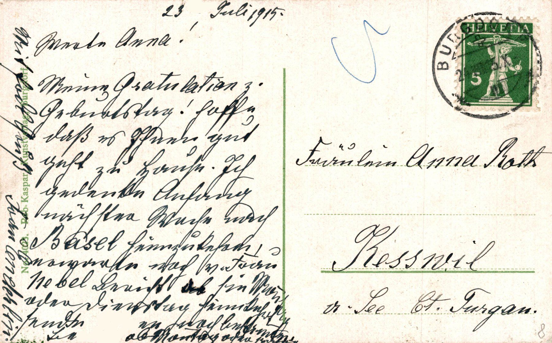 Cartoline postali: Schloss Burgdorf – Usato da Bronschhofen venduto da Astore 1