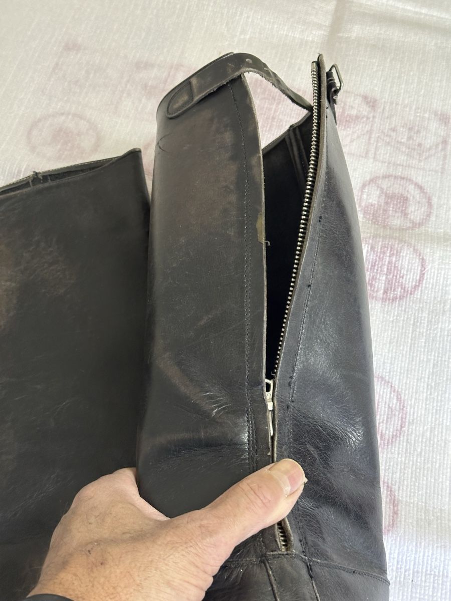 Stinchiere & Fasciature: Leder Gamasche mit Reisverschlusse – Usato da Thun venduto da jeff070 2