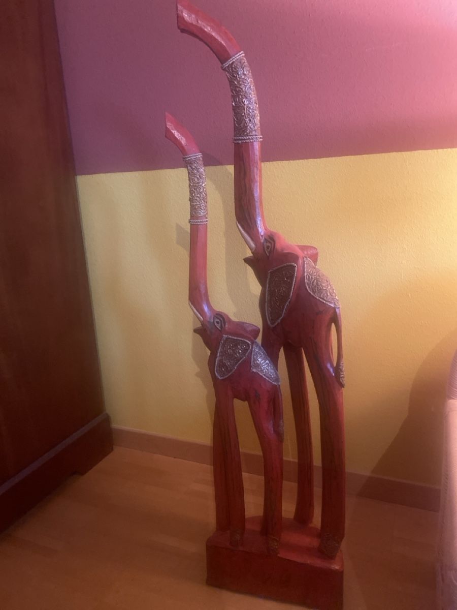 Figuren: Holz Elefanten Deko, Top! – Gebraucht aus Watt von Willis4