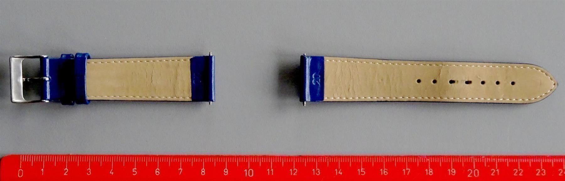 Bracciali & Braccialetti: Nr90 Blaues Uhrenband 20mm – Usato da Teufen ZH venduto da bee50two 1