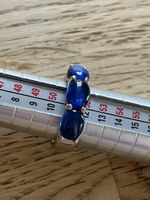 Ring 925 Silber mit blauen Steinen