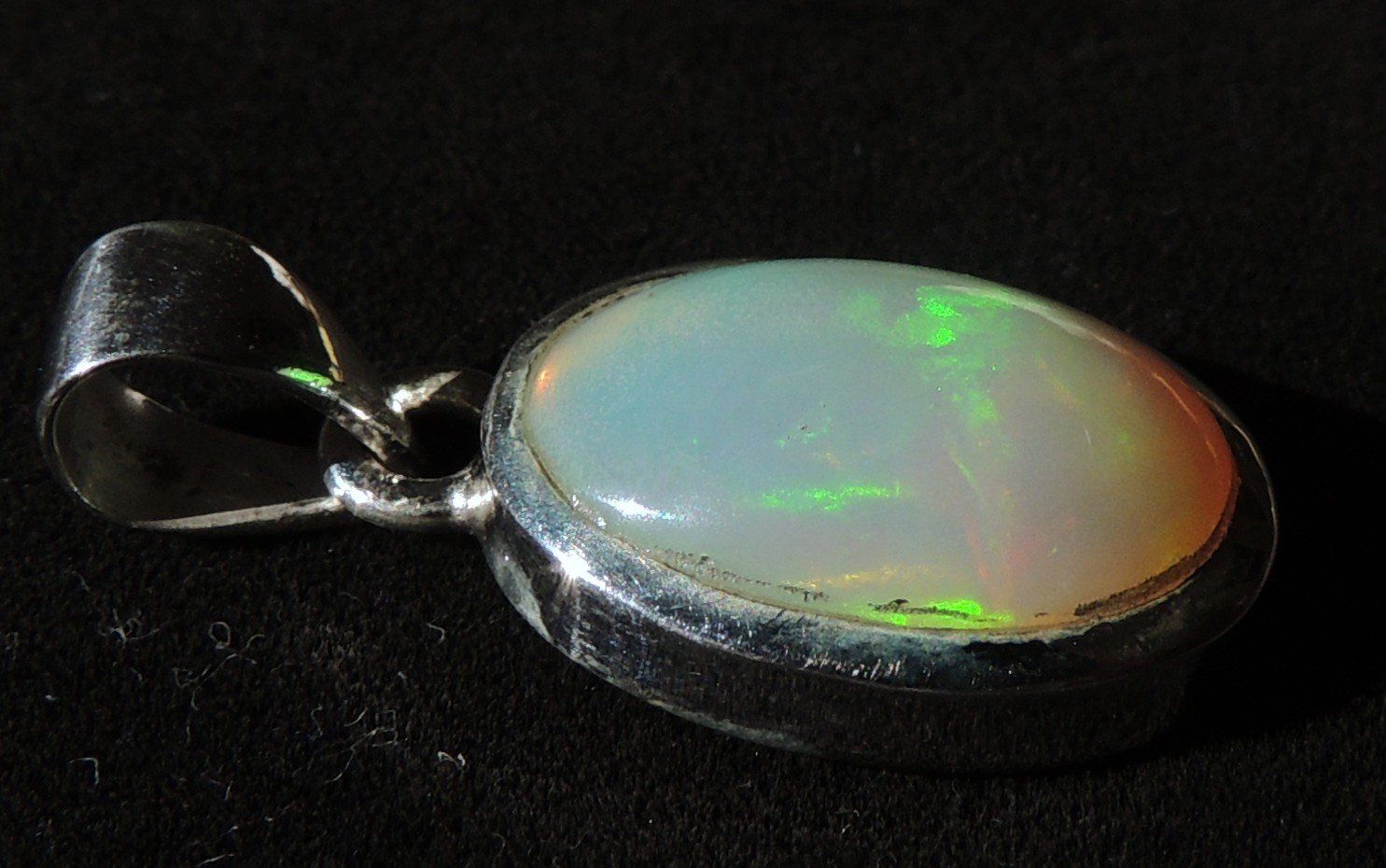 Anhänger: Äthiopischer Opal Silber 925 Anhänger – Gebraucht aus Waldenburg von schaller707 5