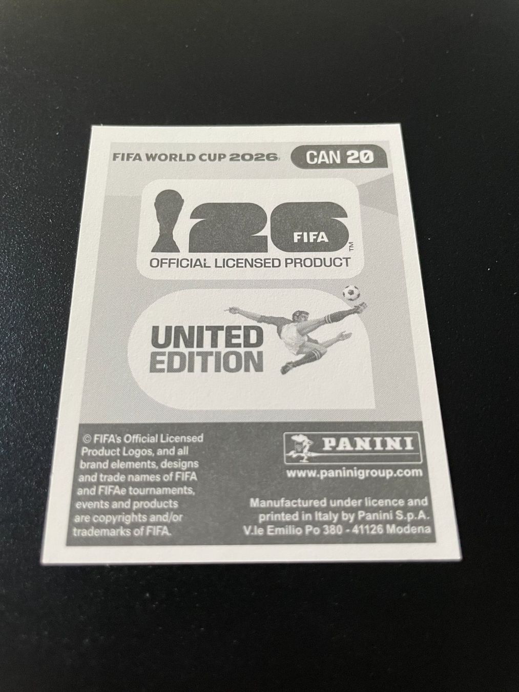 Panini Carte collezionabili: FIFA WM 2026 Sticker CAN 20 – Usato da Fahrwangen venduto da Venez 1