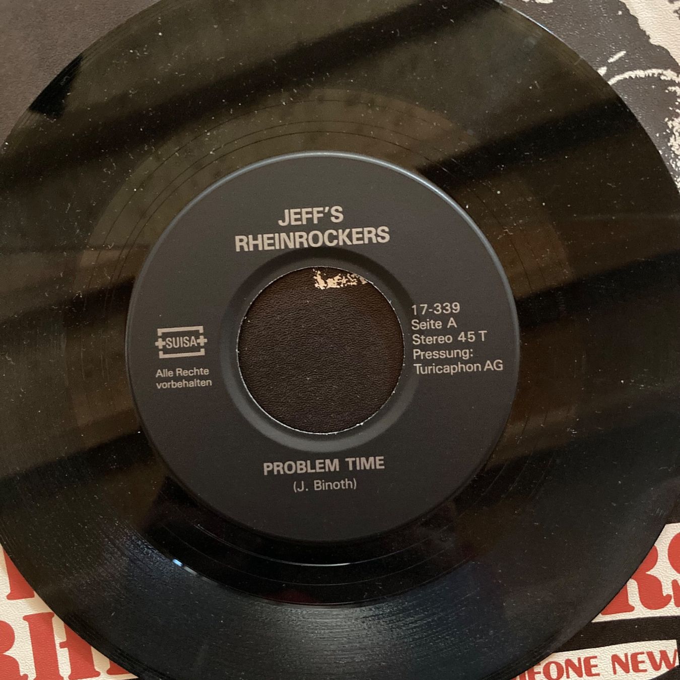 Dischi in vinile: JEFF'S RHEINROCKERS - PROBLEM TIME / SOMEONE NEW - Vinyl 7" – Usato da dachsen venduto da oheio 2