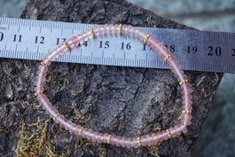 Erdbeerquarz      Armband  4mmx2mm  18,5cm   TOPSTONE
