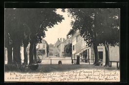 AK Aubonne, Strassenpartie, 1904