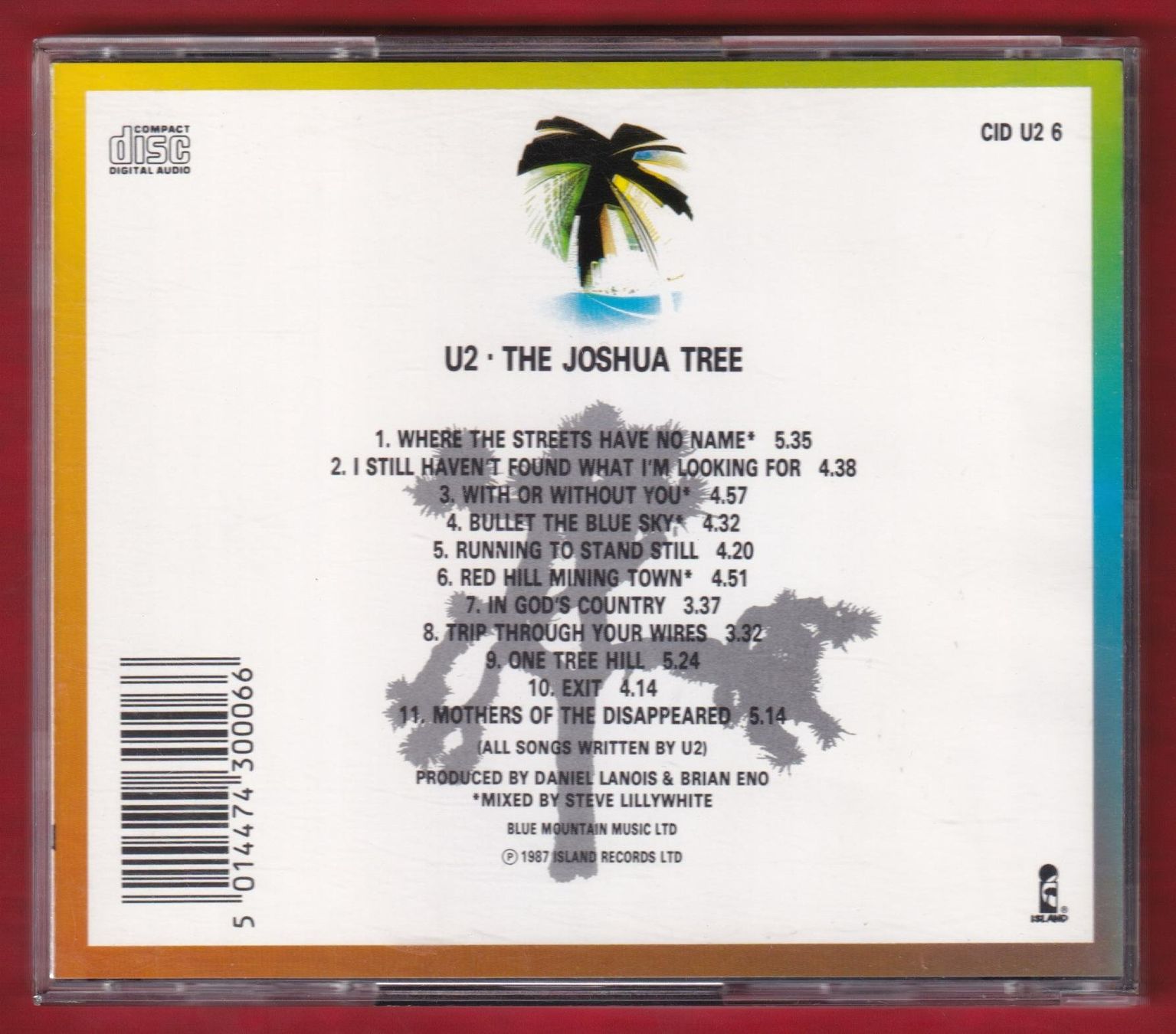 CD: U2 - The Joshua Tree (CD) – Usato da Zürich venduto da Pfluftl2000 1