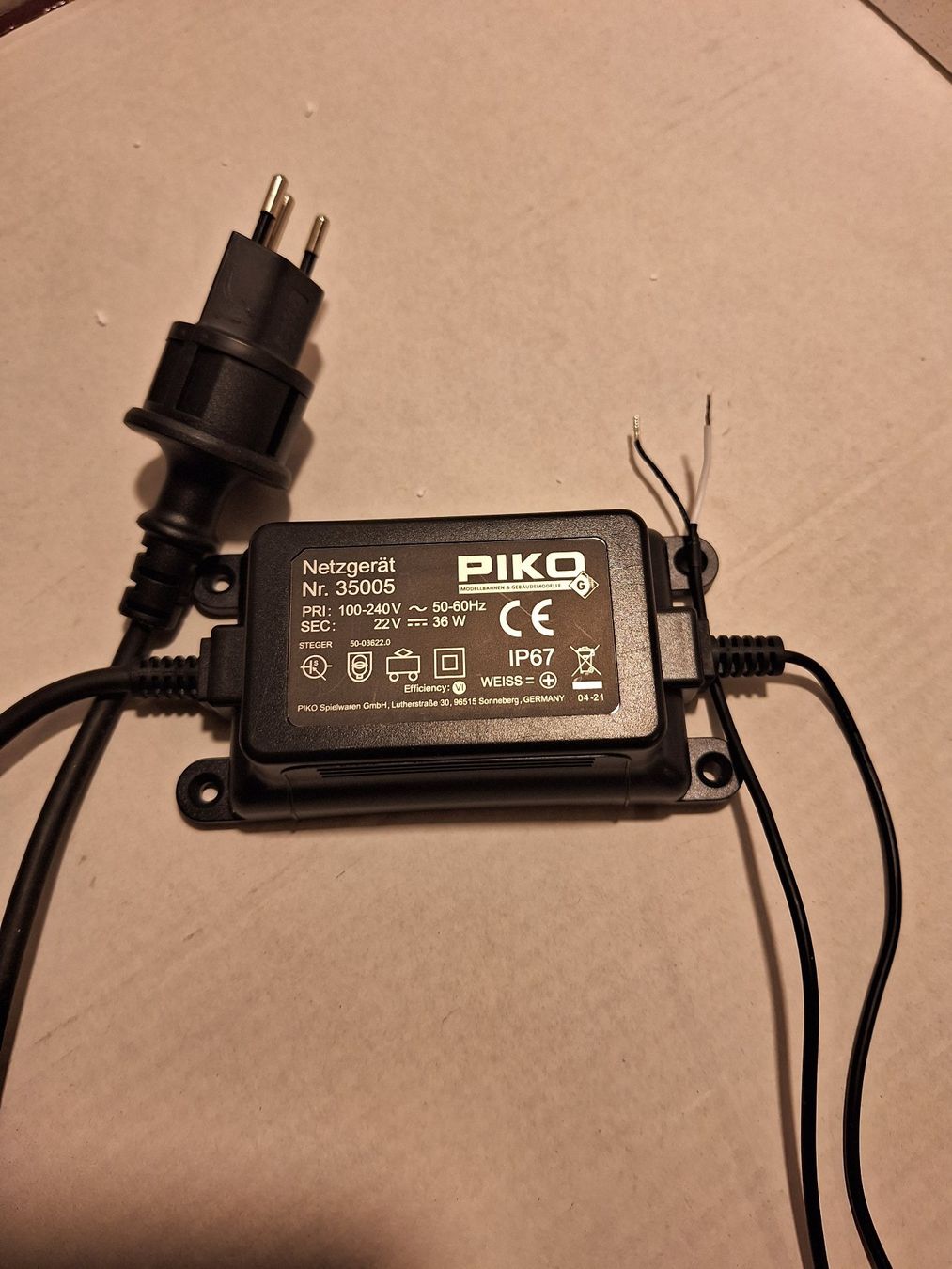 Piko Modelleisenbahnen: PIKO Handregler Basic+Netzteil 230V/36VA – Neu (gemäss Beschreibung) aus Kernenried von marzillus 3