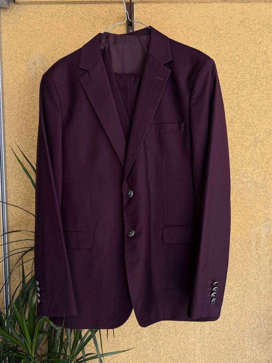 Anzüge: Completo da cerimonia da uomo bordeaux taglia 54 SLIM  – Gebraucht aus Glis von dor_b2nc