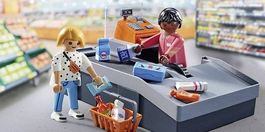 Migros Playmobil "Kasse" sowie "Warenannahme"