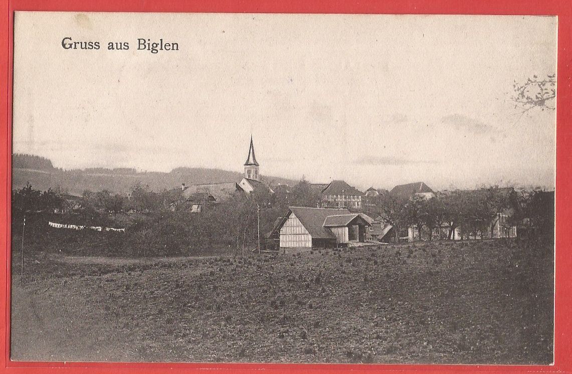 Ansichtskarten: Biglen - 1912 – Gebraucht aus Fislisbach von Porano