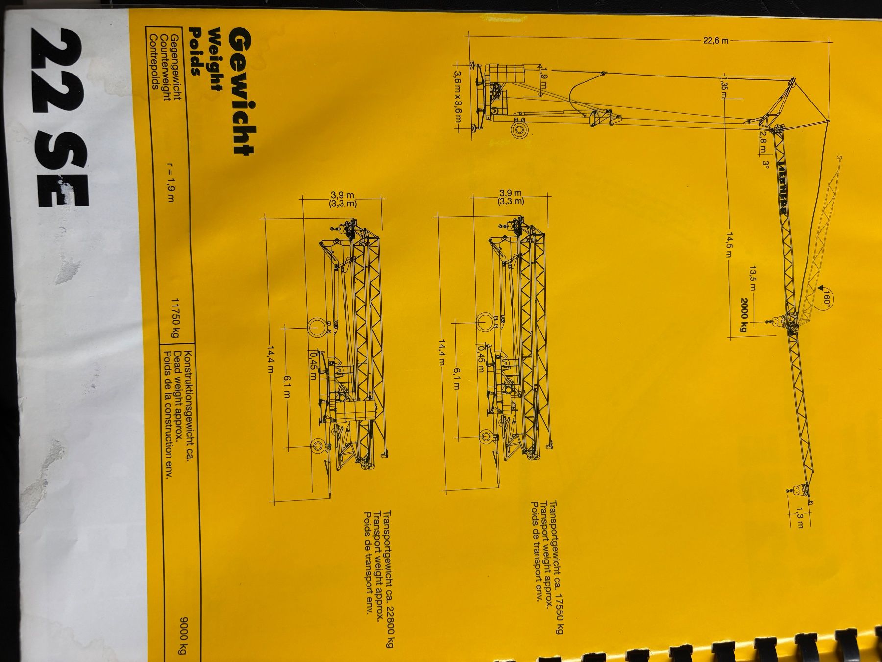 Liebherr Gru: Liebherr 22 SE – Usato da Brülisau venduto da Blaeche1 5