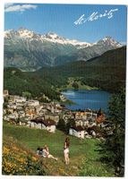 ST. MORITZ mit Piz Languard und Piz Albris - Mädchen