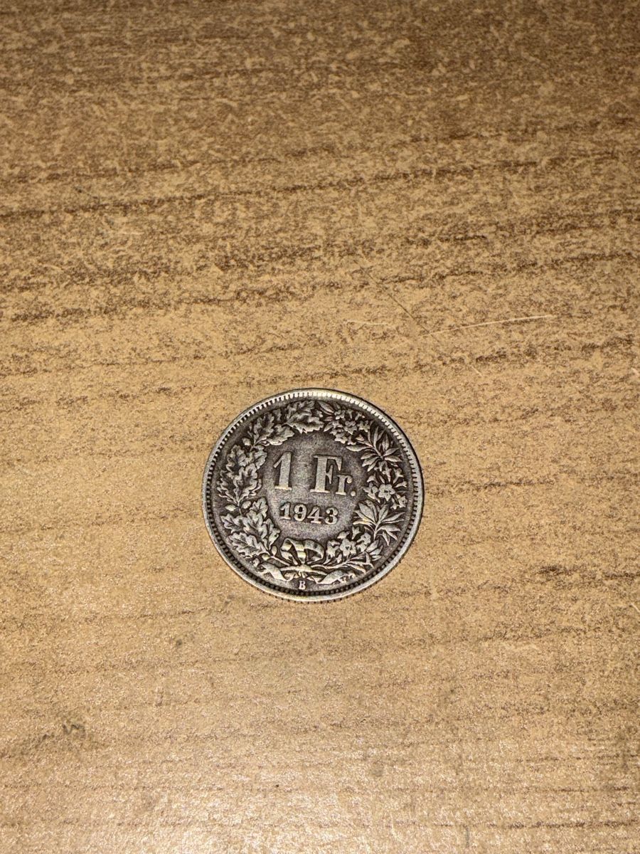 Tutti le monete: 1 SchweizerFranken JG 1943 aus Silber – Usato da Locarno venduto da dieter.s77