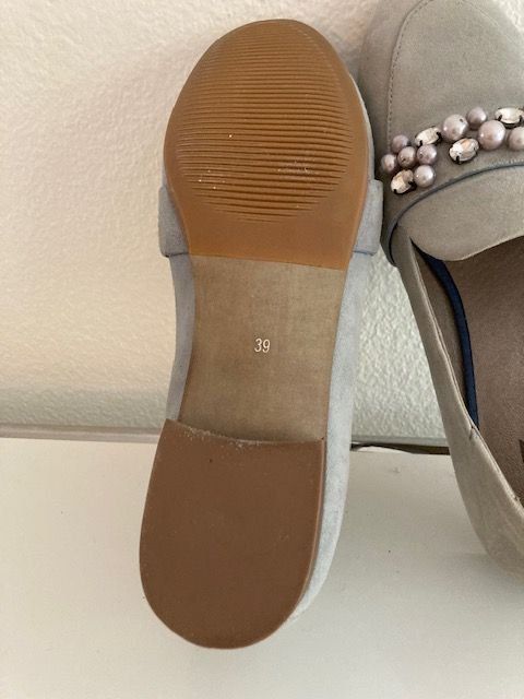 Walder Scarpe da donna: 184 von Walder Loafer, Wildleder, hellblau, Grösse 39 – Usato da Horgen venduto da Willdichhaben 3