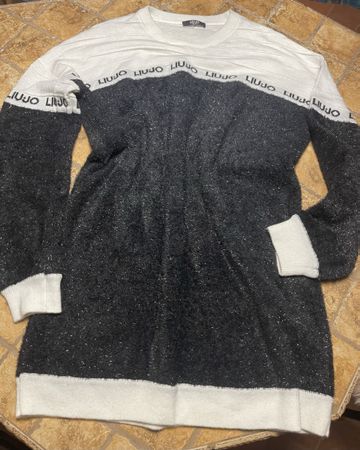 Chic Abito Liu Jo tg M/L- con logo e LurexNuovo -per inverno