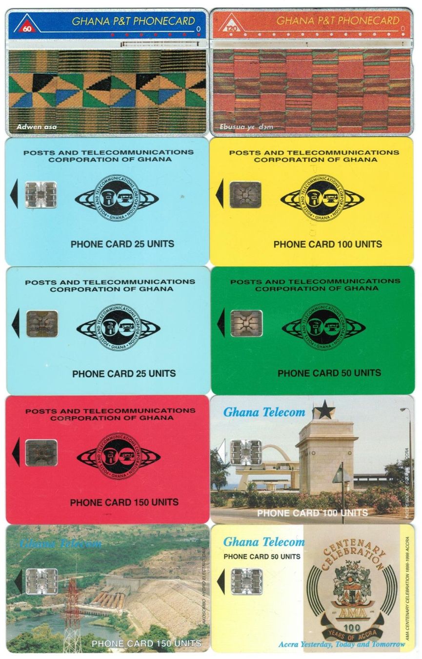 Cartes de téléphone: 10 Telefonkarten Ghana – D'occasion à Zürich par Tolima194